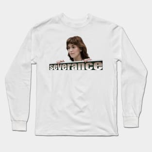 Severance series Britt Lower as Helly fan works let me out graphic design by ironpalette Long Sleeve T-Shirt